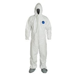 DuPont™ 2X White Tyvek® 400 Disposable Coveralls With Hood