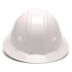 Pyramex Safety HP24110 SL Series Full Brim Hard Hat - White-Full Brim 4 Pt Ratchet Suspension