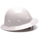Pyramex Safety HP24110 SL Series Full Brim Hard Hat - White-Full Brim 4 Pt Ratchet Suspension