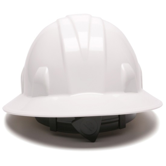 Pyramex Safety HP24110 SL Series Full Brim Hard Hat - White-Full Brim 4 Pt Ratchet Suspension