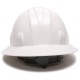 Pyramex Safety HP24110 SL Series Full Brim Hard Hat - White-Full Brim 4 Pt Ratchet Suspension