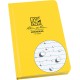 Rite In The Rain Weatherproof Hard Cover Notebook, 4.75" x 7.5"x 0.625, Yellow Cover, Journal Pattern #390F