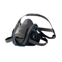 3M  Large 6500 Series Half Face Rugged Comfort Reusable Air Purifying Respirator With 4 Point Harness