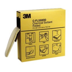3M™ 5" X 50' Polypropylene Folded Sorbent Case
