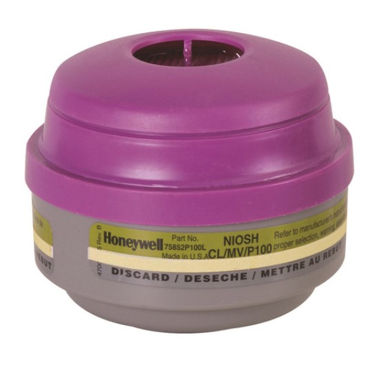 Honeywell Mercury Vapor, Chlorine And P100 Respirator Cartridge