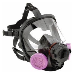 Honeywell North 76008AS Premium Silicone Full Facepiece Respirator With 5-Point Head-strap, Small - 1 Each
