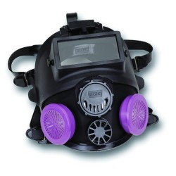 Honeywell Medium - Large 7600 Series Full Face Air Purifying Respirator With A Lightweight Thermoplastic Welding Attachment