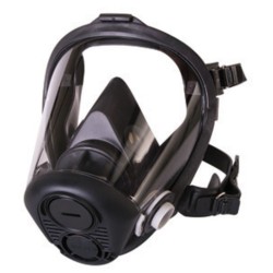 Honeywell Large RU6500 Series Full Face Silicone Air Purifying Respirator With 5-Point Head Strap