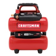 Craftsman 107.16874 4 Gallon Oil-Free Twin Tank Air Compressor-Rental